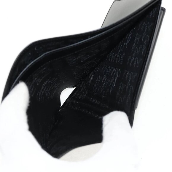 CARTIER Bifold Wallet Leather Black Auth am9307V - Picture 10 of 16